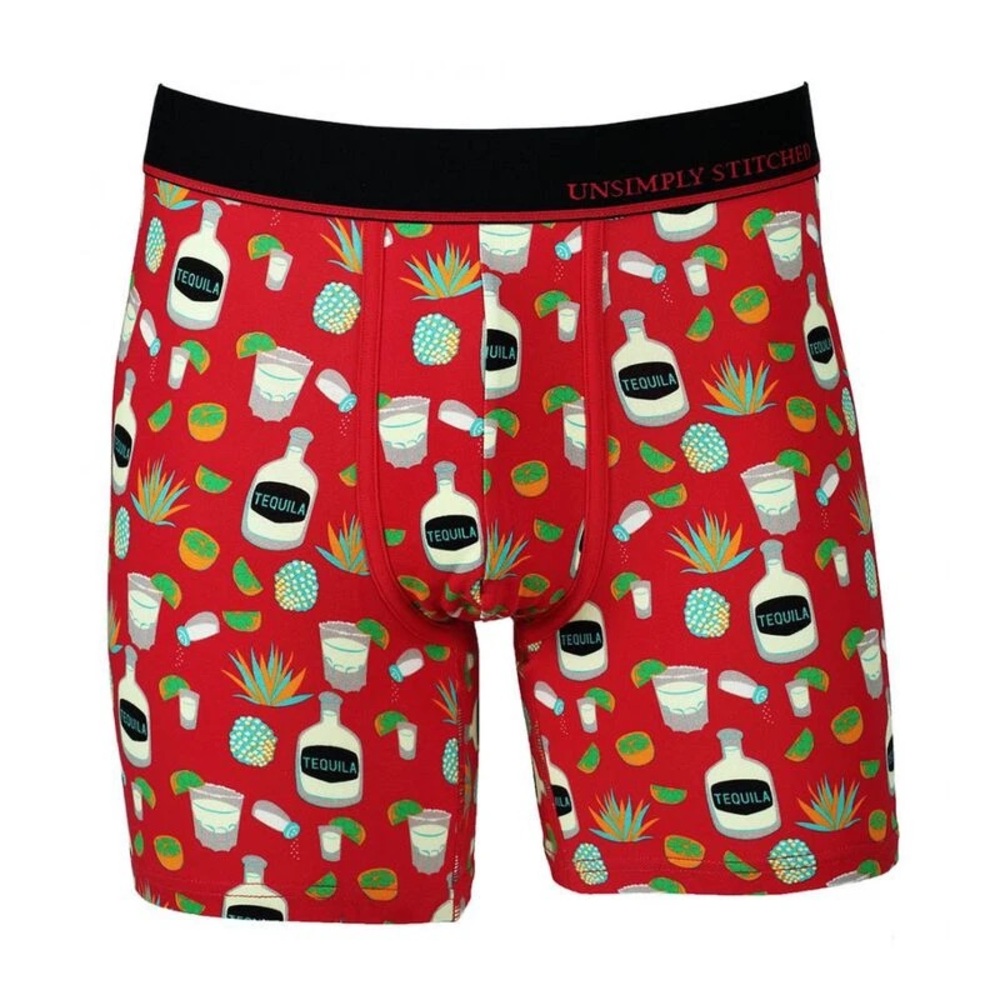 NWOT Unsimply Stitched Taquila - Red/Multicolor Trunk Underwear Size X-Large